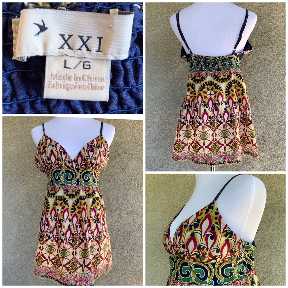 🔥5/$20🔥 “XXI” Cotton Print Camisole Top